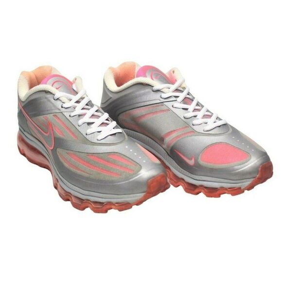 Women's Sneakers Nike Air Max Ultra Medium Grey Solar Red Style 454346-002 Sz 8 - Picture 2 of 12